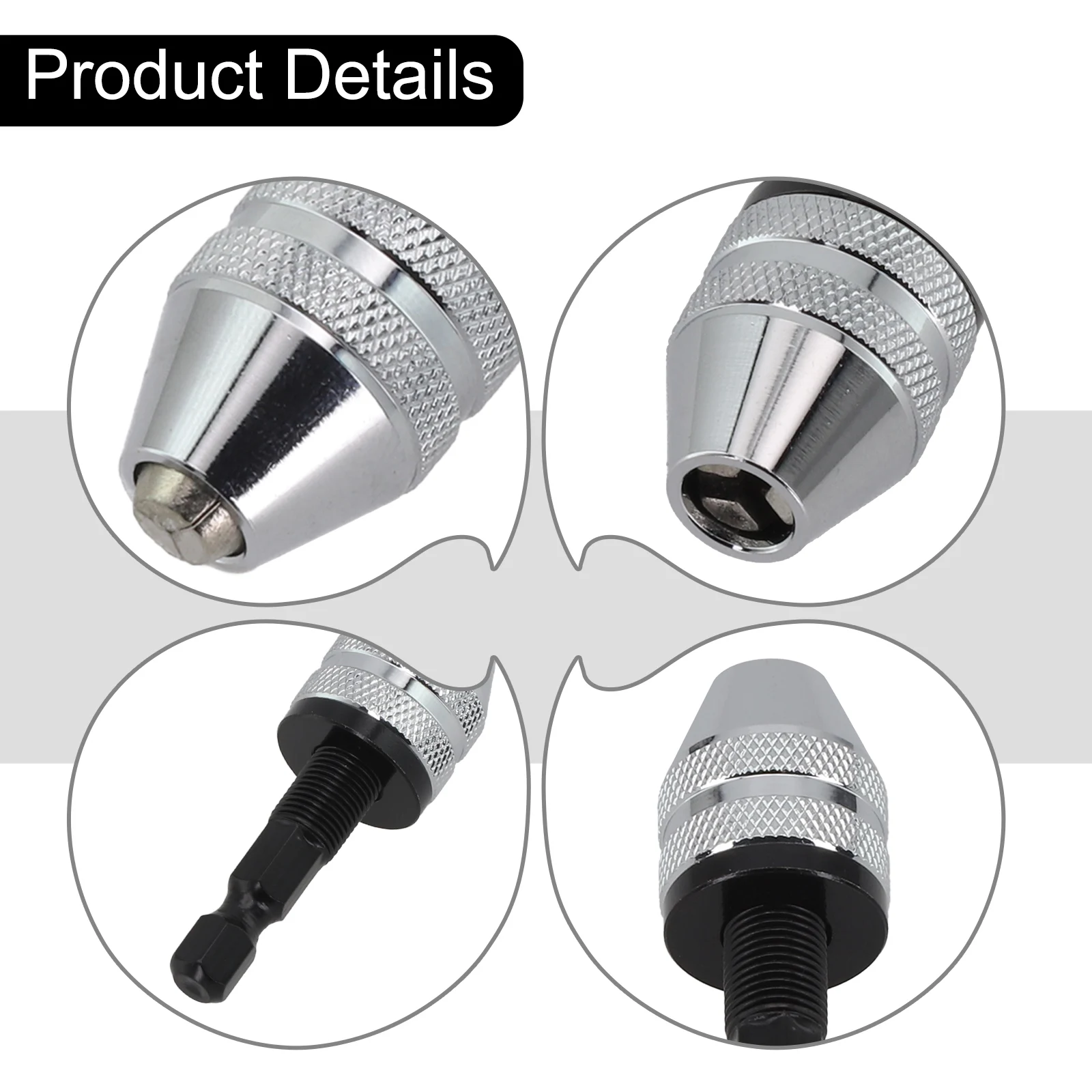 High Quality Flat Tail Collet Flat Tail Chunk Adjustable Easily Locks Onto For Electric Grinder Releases Drill Bits