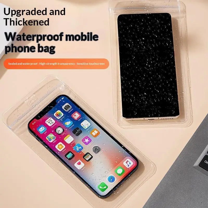 10Pcs Universal Waterproof Phone Pouch 6.3/6.8/7.2inch Transparent Underwater Bag Summer Swimming Phone Protective Case