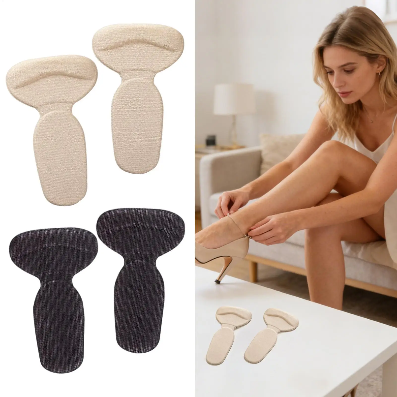 

Накладки на каблуки для обуви, 2 шт., мягкие самоклеящиеся амортизирующие подушечки для ботинок и туфель, противоскользящие и предотвращающие мозоли, уменьшают трение