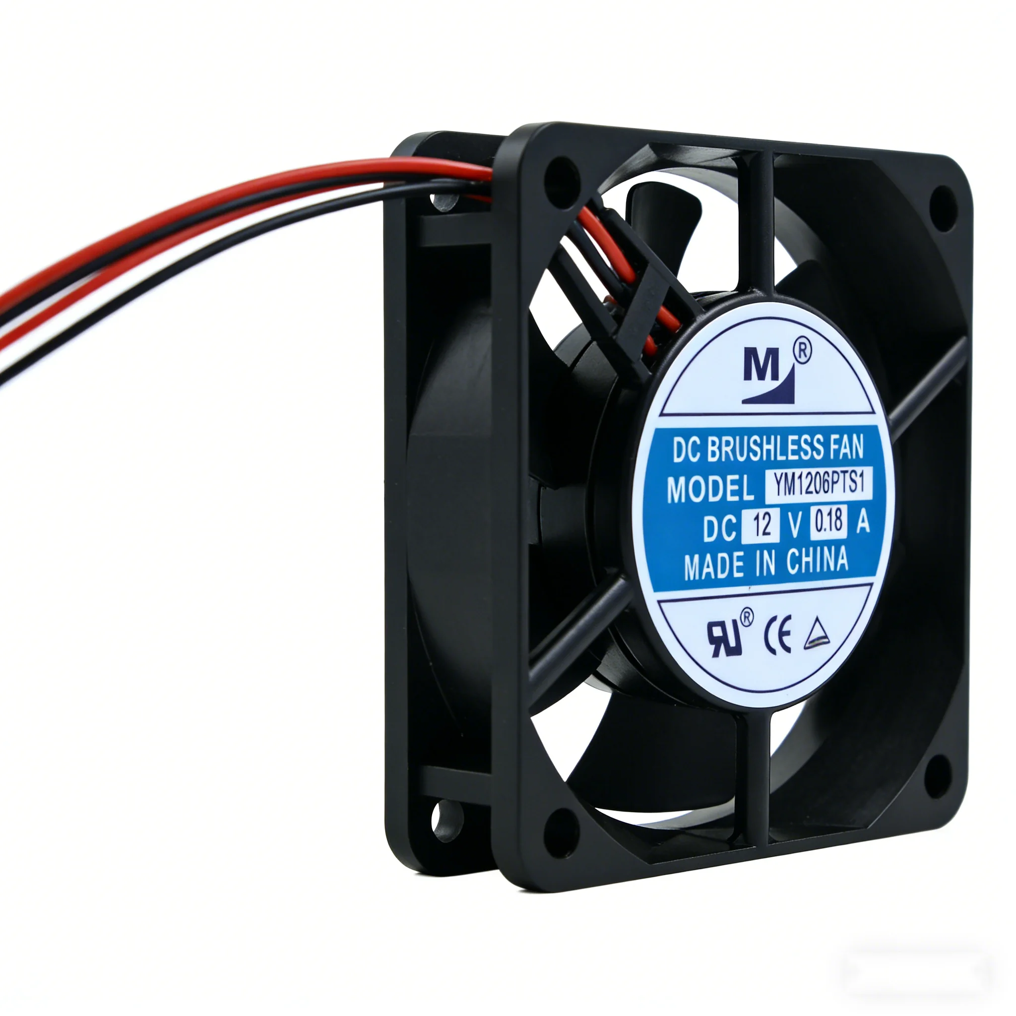 4 lines YM1206PTS1 6025 DC12V 0.18A 6CM Mini Silent Brushless Cooling Fan PC Case CPU Cooler 60x60x25mm view 6