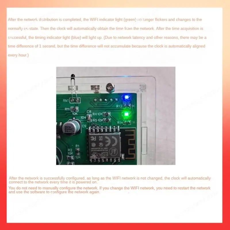 

ABNR ESP8266 WIFI часы, как показано на рисунке, цифровой дисплей, светодиодные матричные часы, красный, зеленый, время, дисплей