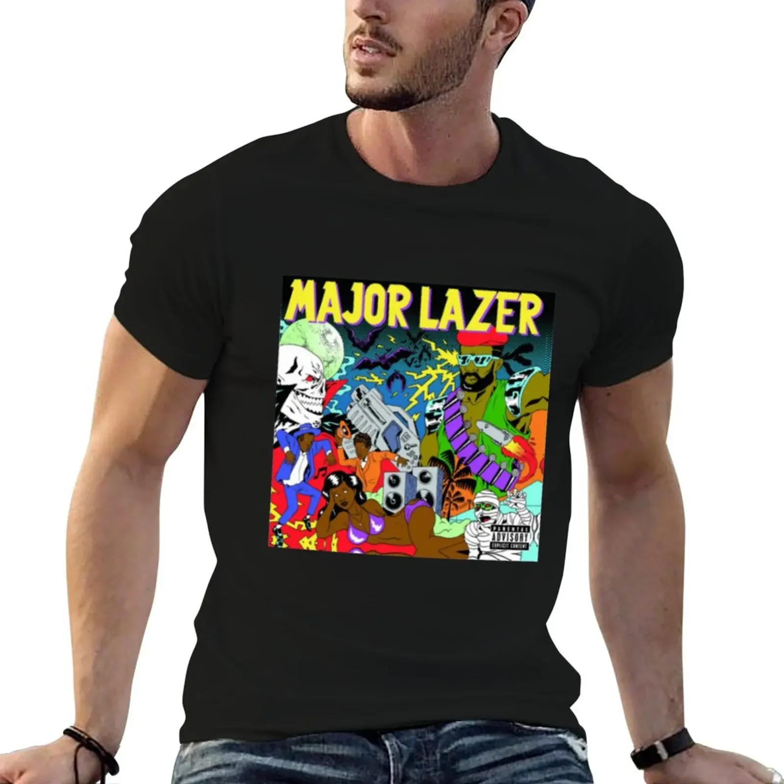 

major lazer T-Shirt tees animal prinfor boys vintage anime shirt sublime vintage t shirt men