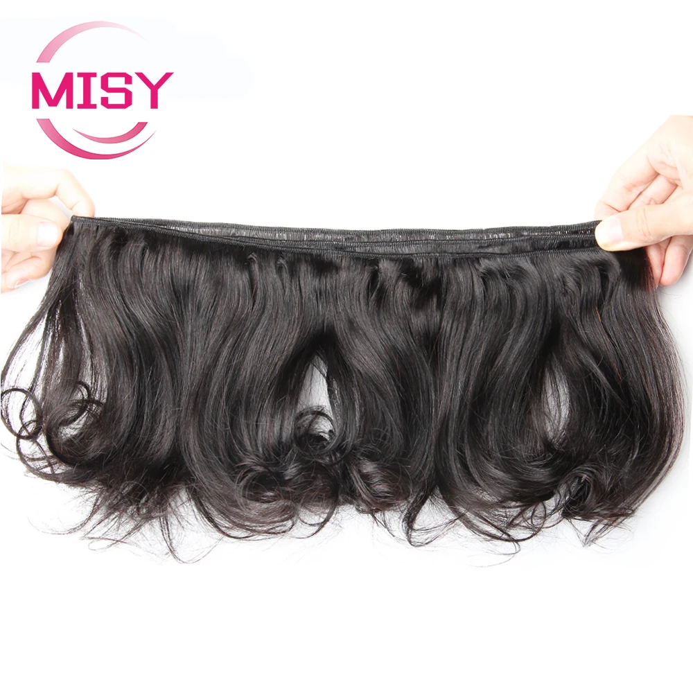 Tissage en lot brésilien Remy 100% naturel avec closure, extension de cheveux à double proximité pour femmes, 4 lots