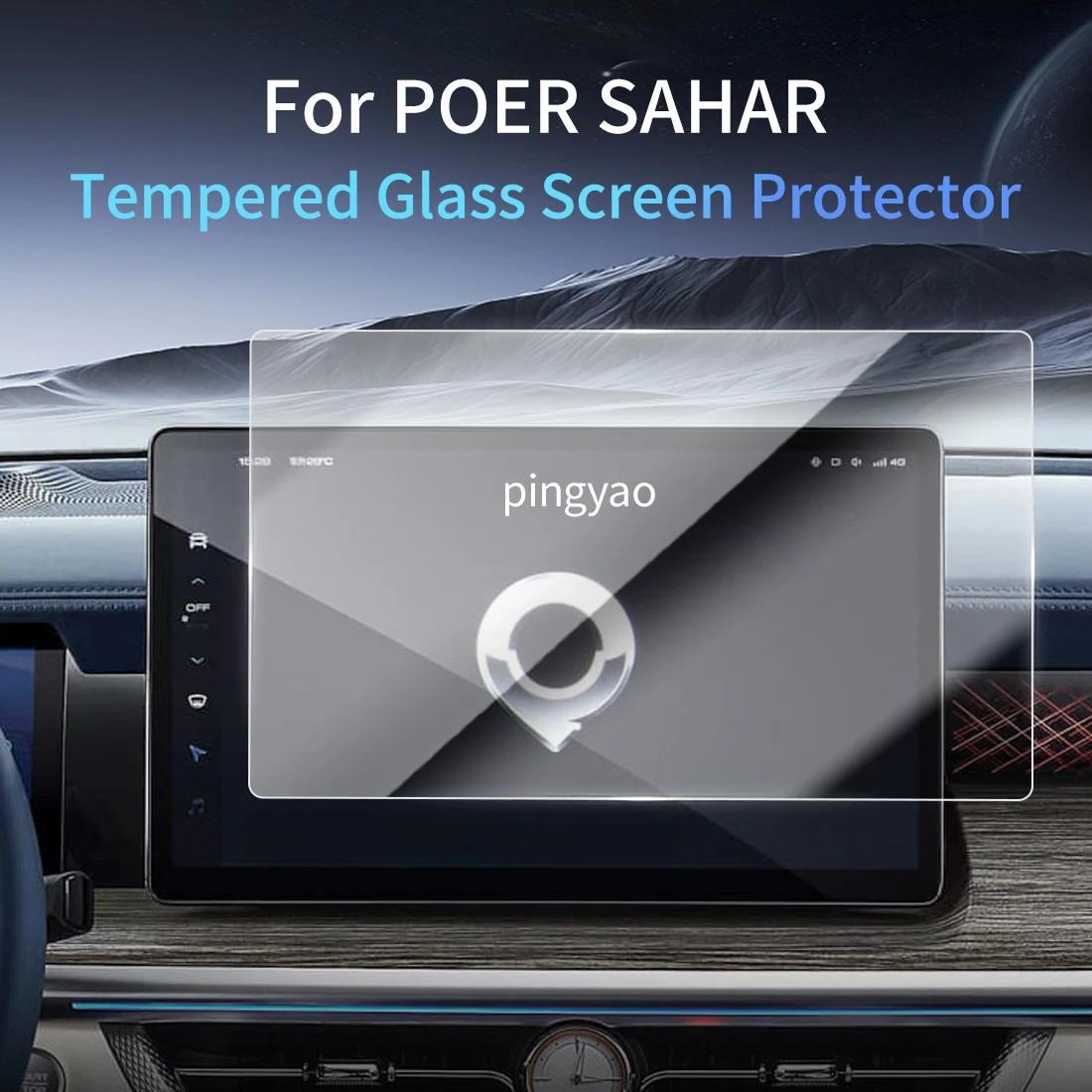 

Car Sticker Screen Protector Navigation Display Tempered Glass Protective Film Car Vehicle For24 SUV POER SAHAR
