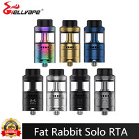 Original Hellvape Fat Rabbit Solo RTA Tank 4.5ml Capacity Single Coil 25mm Top Filling 510 Thread Vape Atomizer E Cigarette