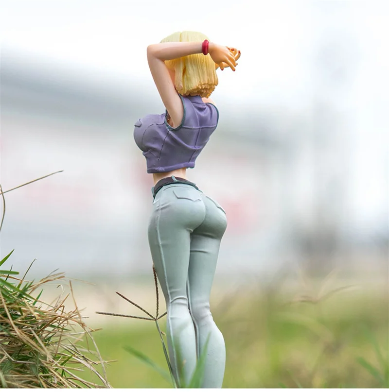 Figuras de acción de Dragon Ball Gals para niñas, juguetes de Anime japonés, juego de juguetes de Pvc, muñeca de modelo coleccionable, Android 18 Ver Iii