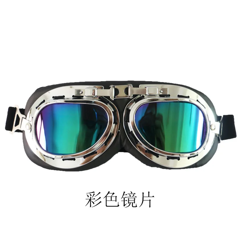 نظارات ركوب الدراجات النارية نظارات ريترو نظارات الغبار يندبروف الرمال الرجعية خوذة نظارات