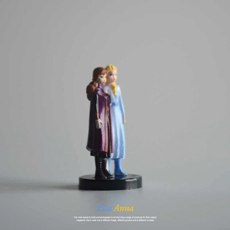 Disney Elsa Prinzessin Anna Cartoon Modell, Anime Figur Modell Desktop Ornament Cartoon Spielzeug Sammeln Spielzeug Mädchen Geschenk