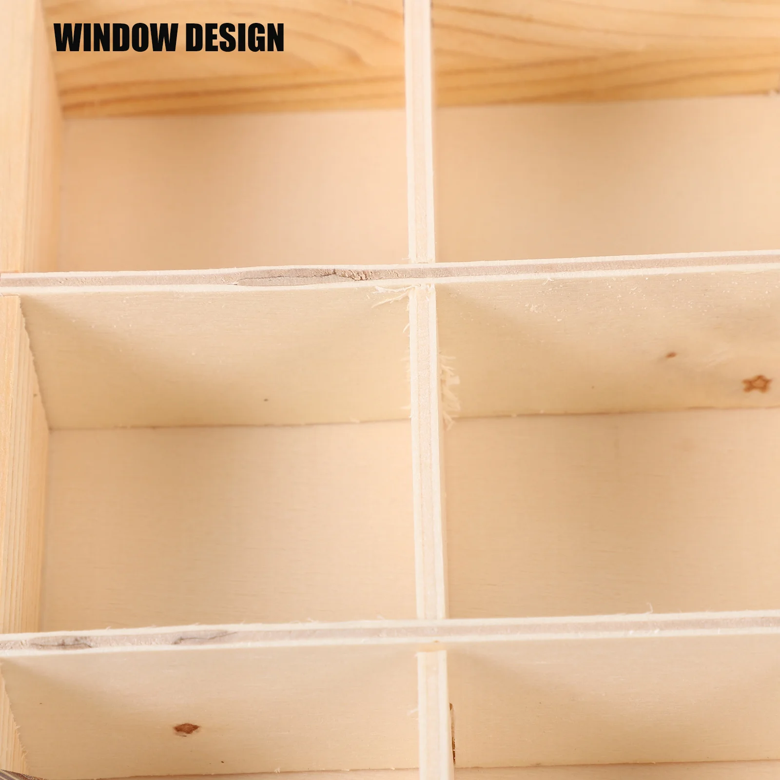 Wooden Tea Bag Storage Box Wood Tea Bag Countertop Holder Home Restaurant Coffee Sugar Packet Organizer 9 Compartment Tea Box - Image 2