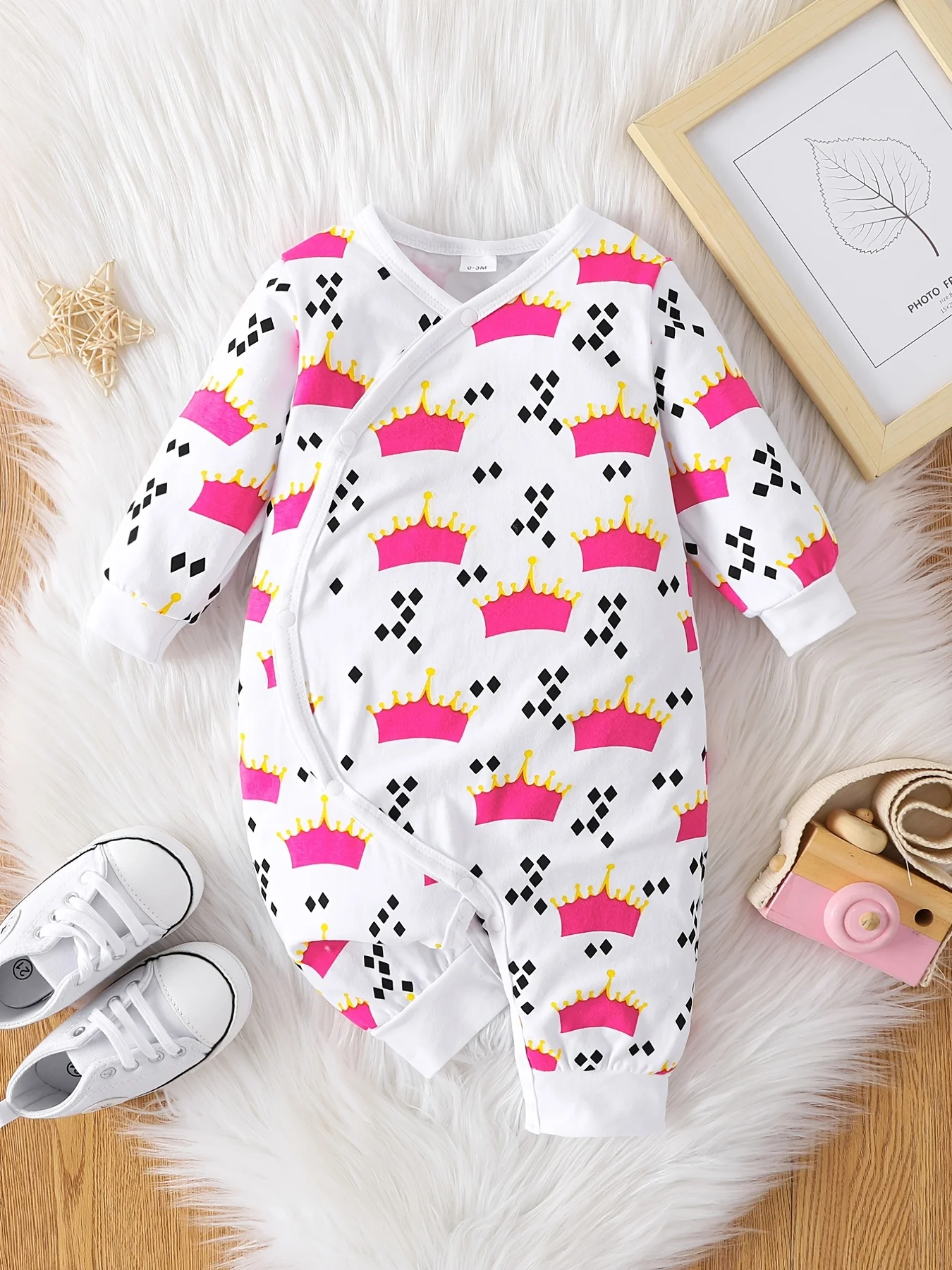 0-18 Months Spring And Autumn New Boy Kids Toddler Long Sleeve Cartoon Cute Animal Print Casual Comfortable Trousers Baby Romper