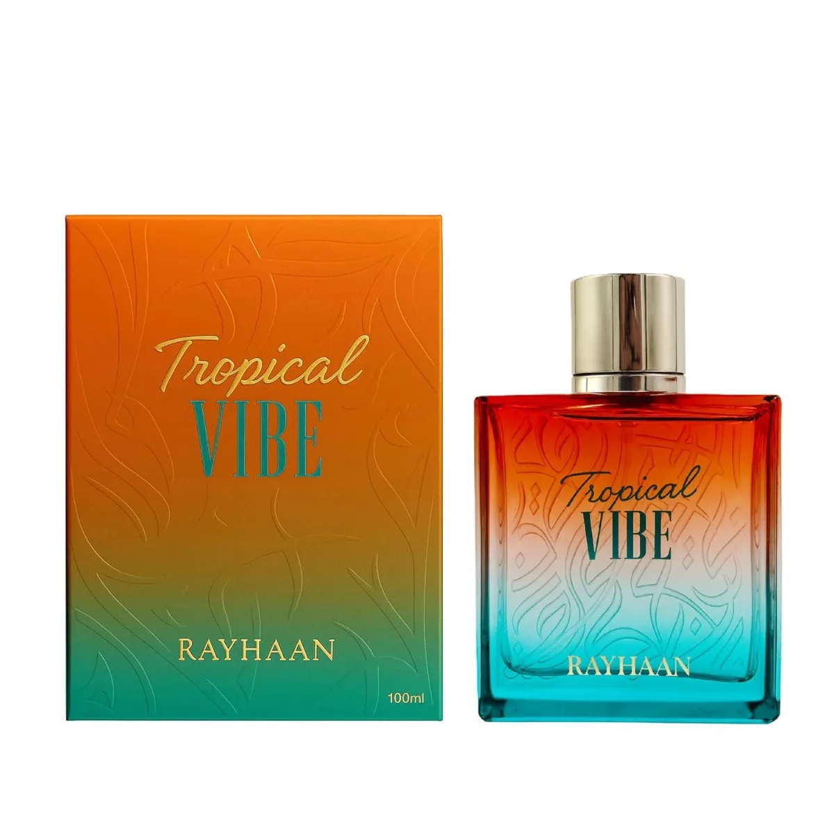 

Rayhaan Tropical Vibe Perfume 100ml EDP Unisex Woody Musk Fragrance Long Lasting Holiday Gift for Men and Women