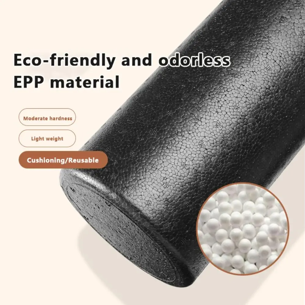 Simple High-Density Foam EPP Yoga Foam Roller Black Solid Foam Shaft Solid Foam Roller Portable Yoga Column Body Exercises view 4