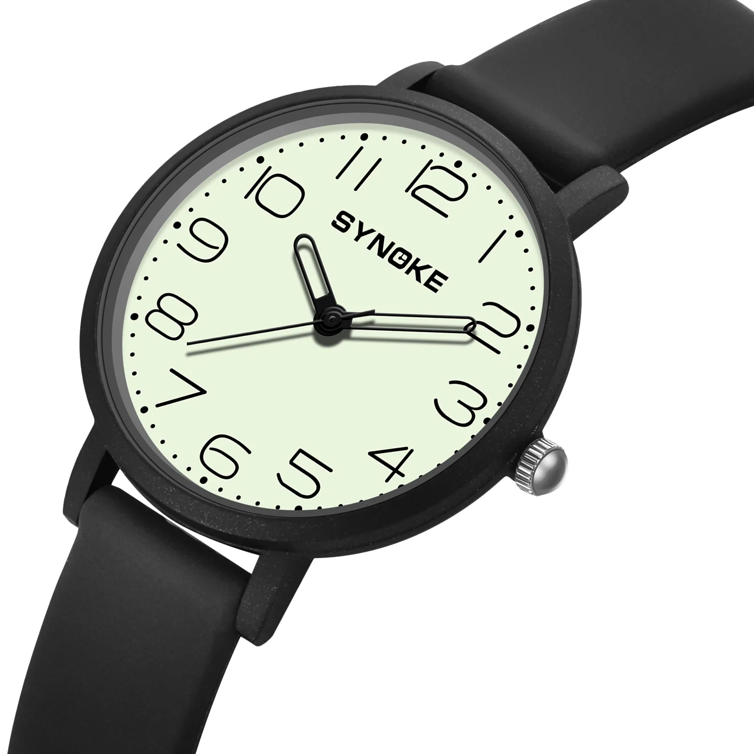 Nők watches Keverés esetben szilikon szíj Világító Óralap 34mm SYNOKE márka Vízhatlan esőköpény Kvarc nézni ultra-thin hölgyek Karóra