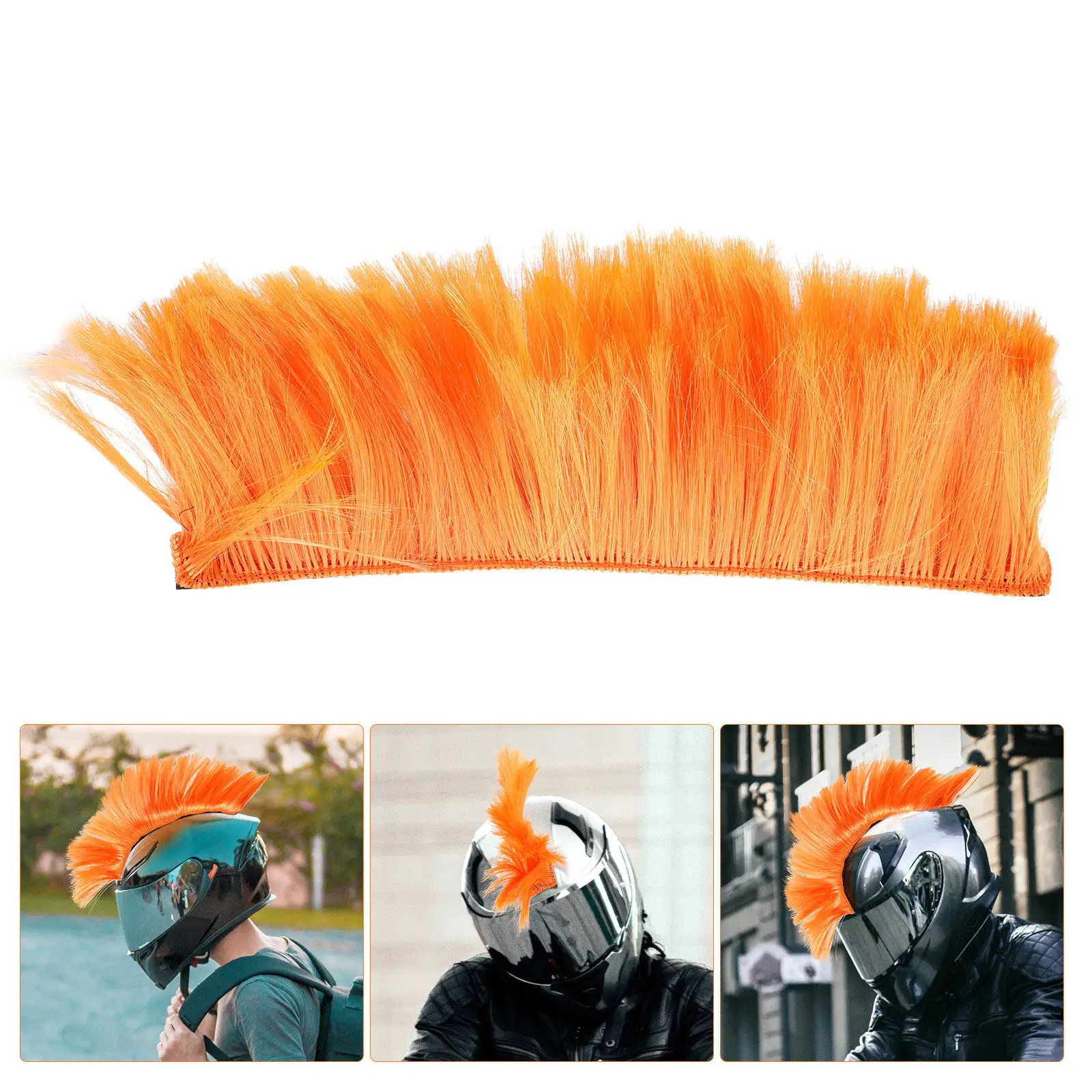 

Cockscomb Decor For Motorcycle Sturdy Chemical Fiber Simple Installation Motorcycle Ornament Accessory