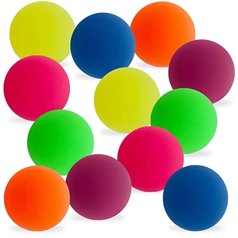 1PCS Large High Bouncing Balls 55MM Luminous Toys Glow In The Dark Party Favors Carnival Birthdays Gifts For Teens Boys Girls
