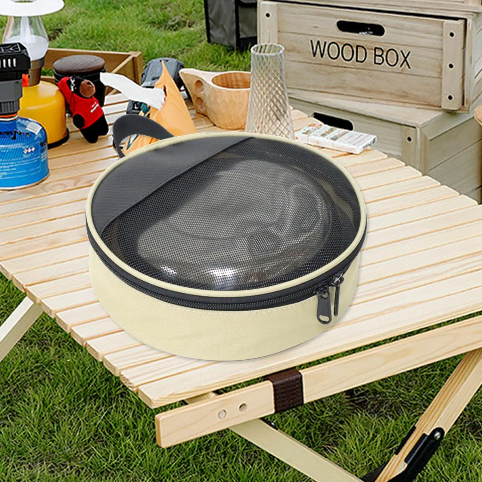 

Outdoor Camping Cookware Storage Bag Bowl Plate Pot Organizer Container Case Travel Cutlery Holder Camping Carrying Bag ﻿