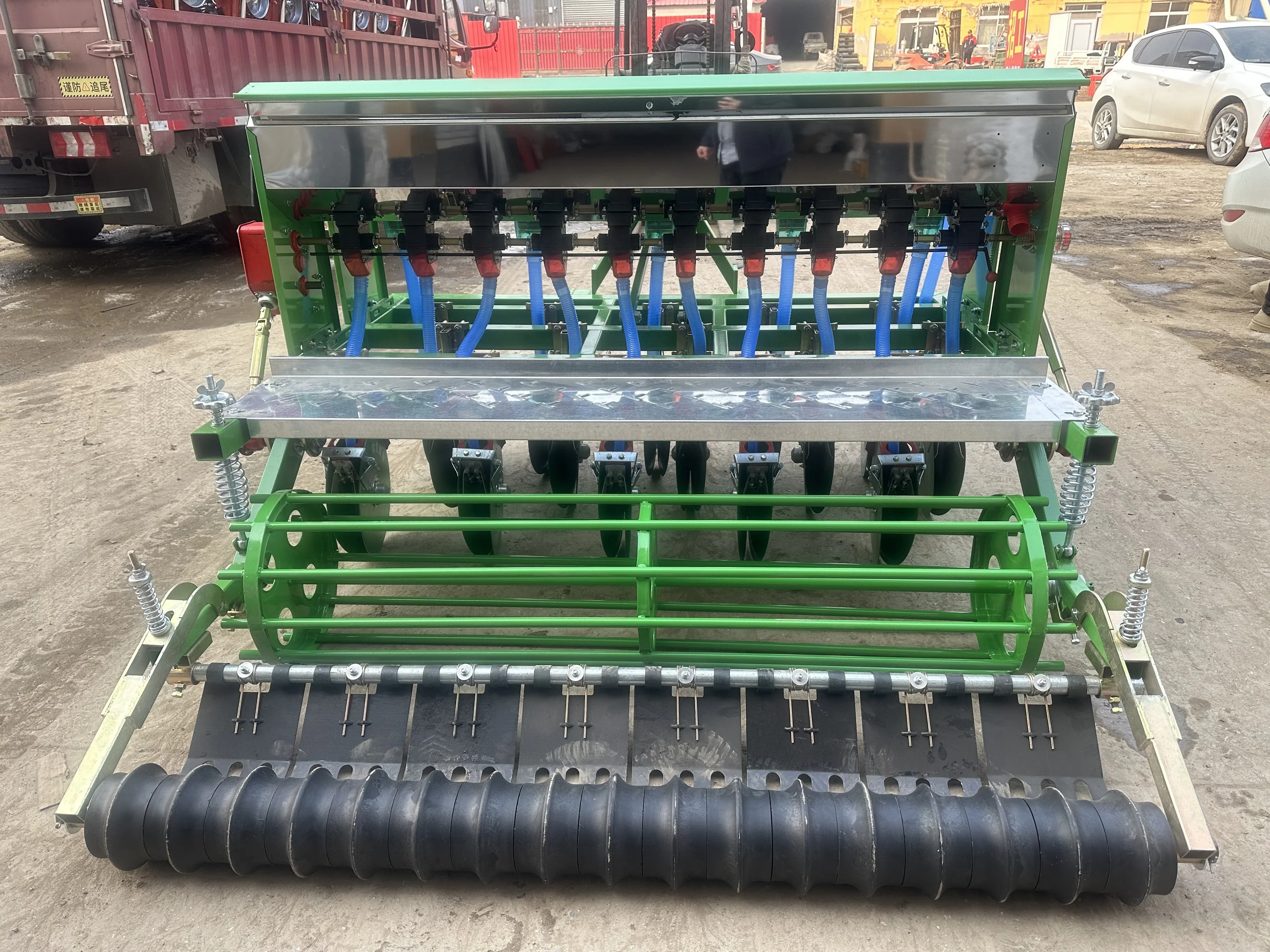 New 12-Row No-Till Wheat Drill Planter Seeding Machine For Wheat Corn Sowing Gearbox Core Component Home Farm Agriculture Use