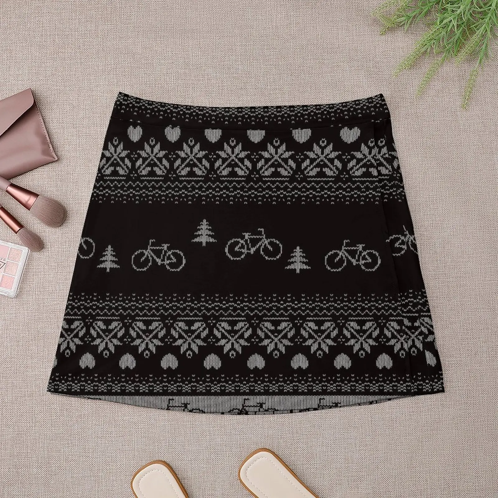 Cycling 'Ugly Sweater' Christmas Jumper for Bikers. Mini Skirt Womens dresses womens clothing Mini Skirt