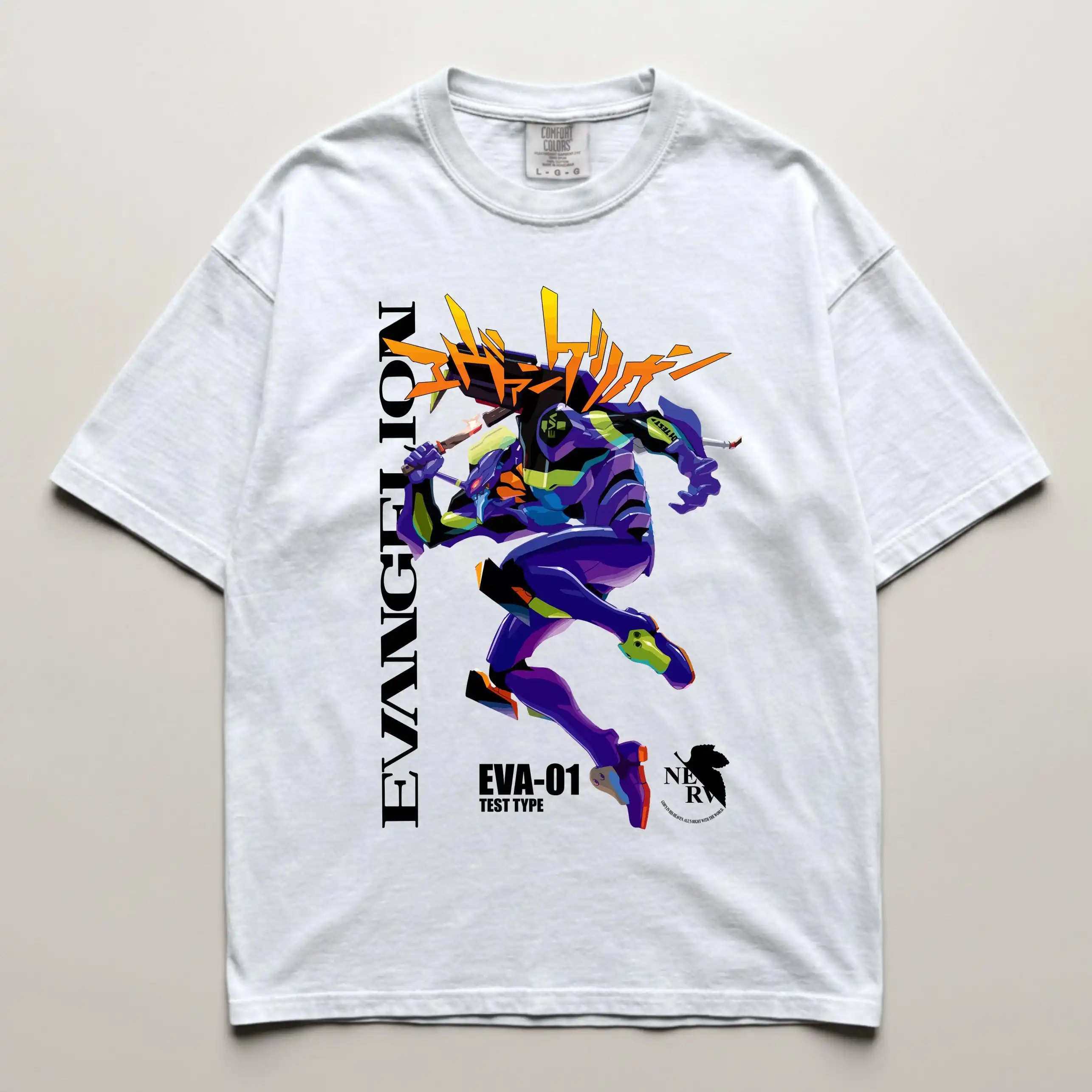 Neon Genesis Evangelion Anime Eva-01 Grafik bedrucktes T-Shirt Herren- und Damen-T-Shirt Herren-Top-Sport-T-Shirt 2026 Sommer Neu