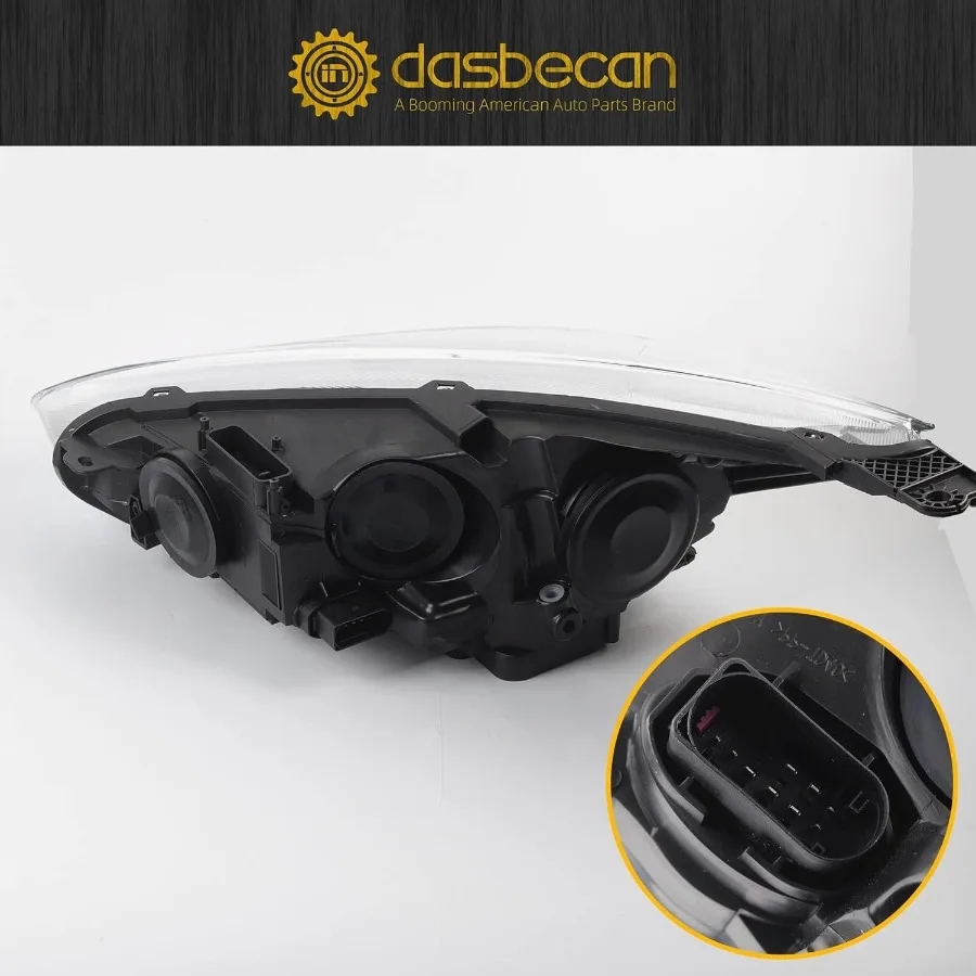 مجموعة مصابيح الهالوجين المتوافقة مع التركيز 3rd Gen 20152018 w o LED DRL الجانب الأيمن كشافات كروم تحل محل F1