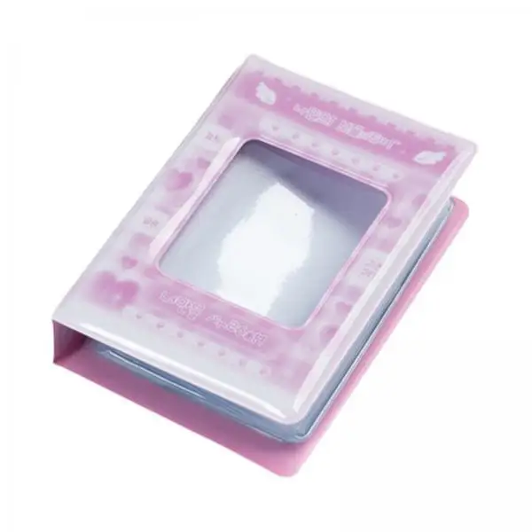 

Small Photo Card Holder Book with Side Insertion Mini Album Bag for Card Storage and Travel Carrying