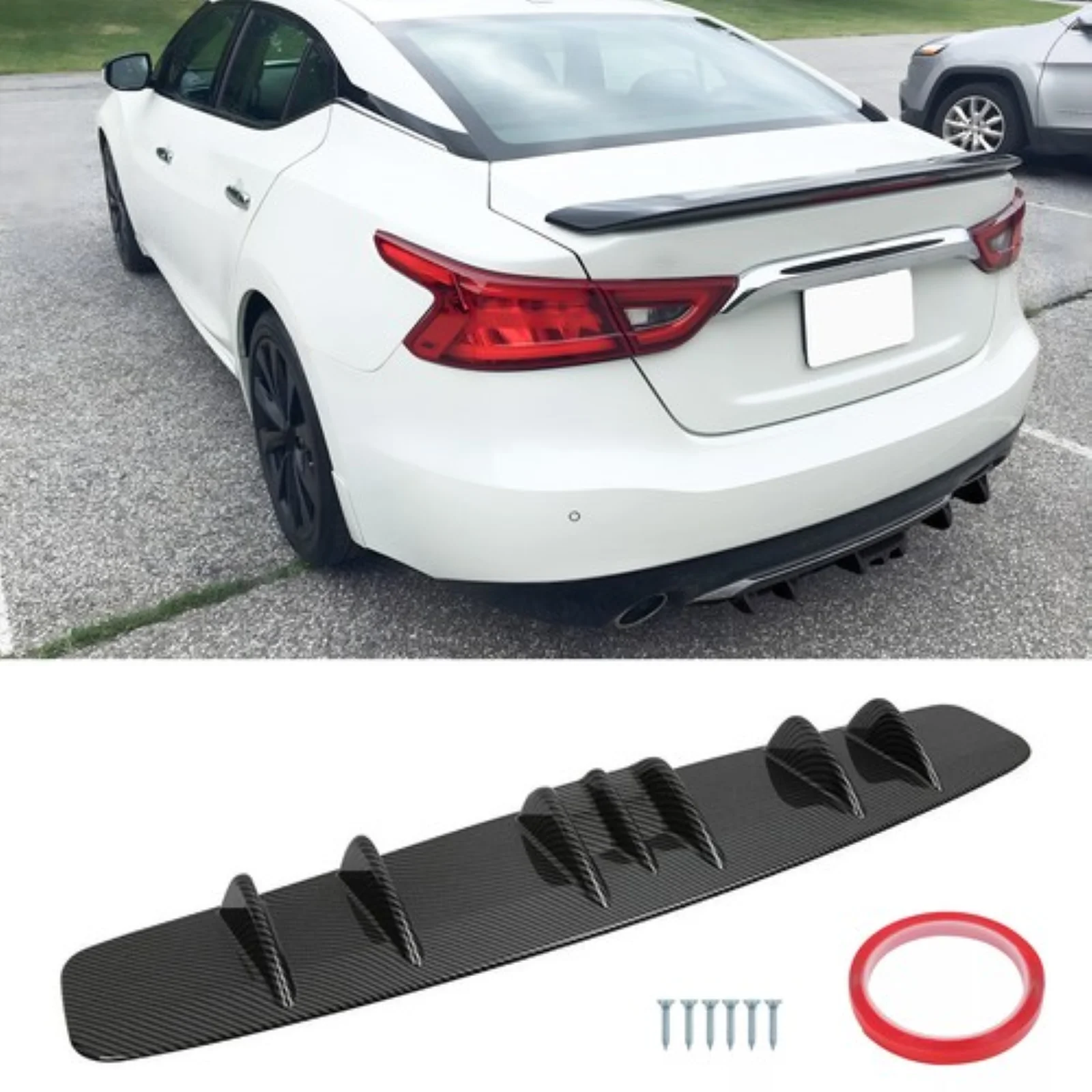 

Для Nissan Altima Maxima глянцевый черный нижний задний диффузор бампер разделитель губ