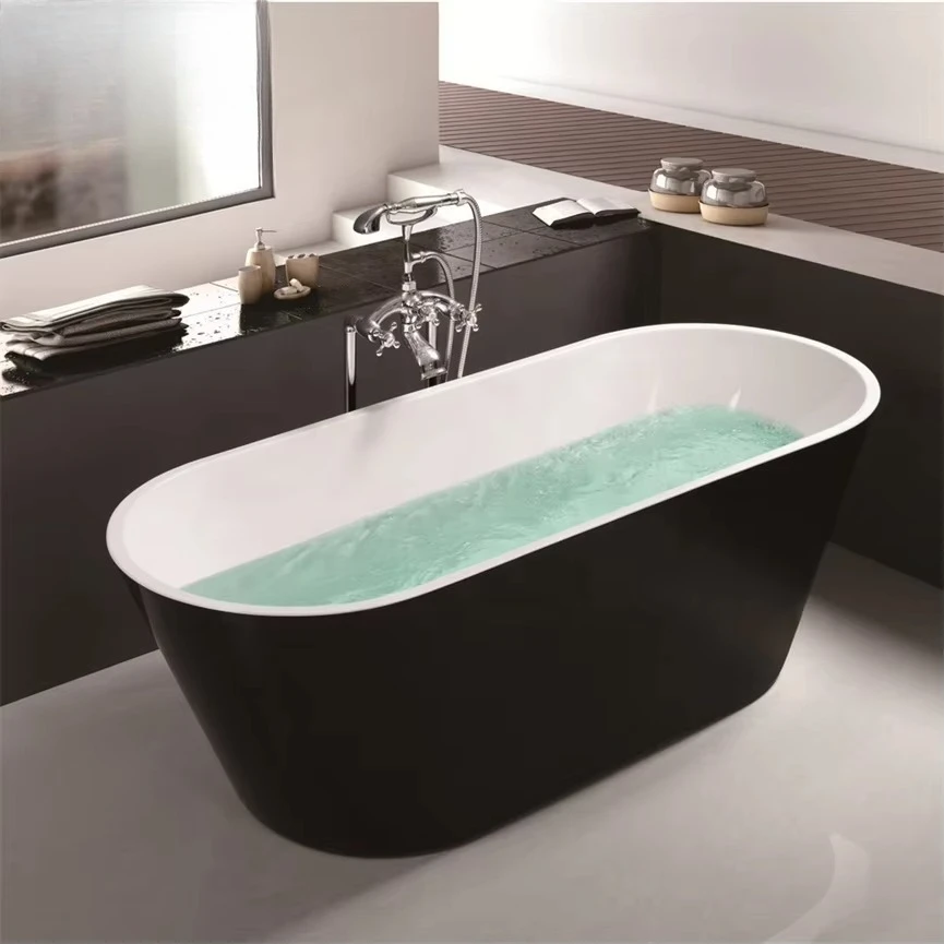 

Japanese Style Modern Stand Alone Soaking Bathtub For Sale