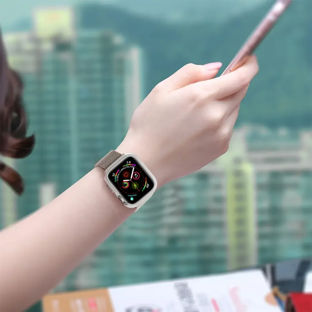 High End Aluminum Alloy Case for Apple Watch 9 8 7 45mm 41mm Case for iWatch 6 5 4 SE 44mm 40mm Metal Aluminum+TPU Watch Case image 6