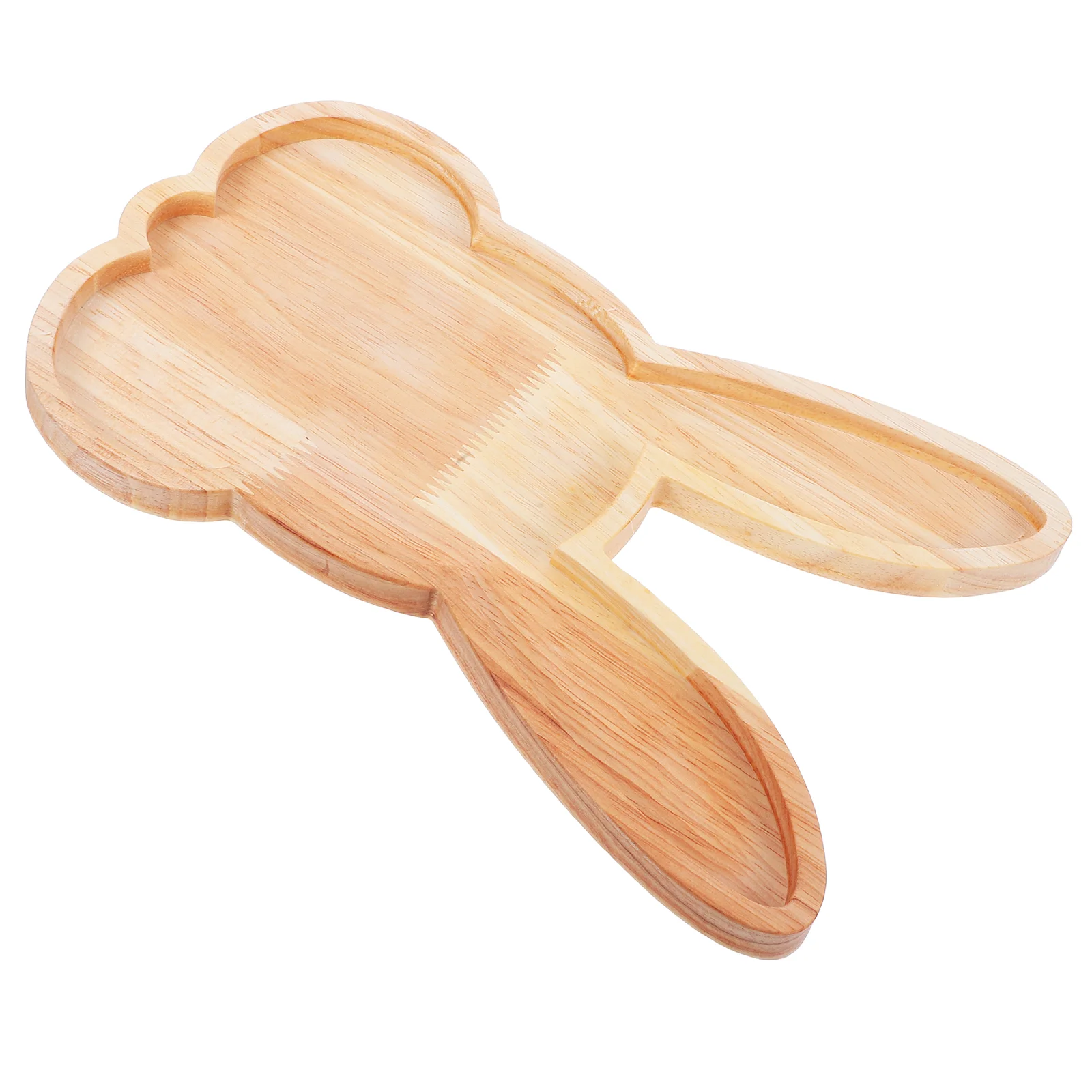 

Easter Bunny Platters Wooden Serving Tray Rabbit Shape Charcuterie Board For Dessert Holiday Fruit Plate Salad Farmhouse Table D