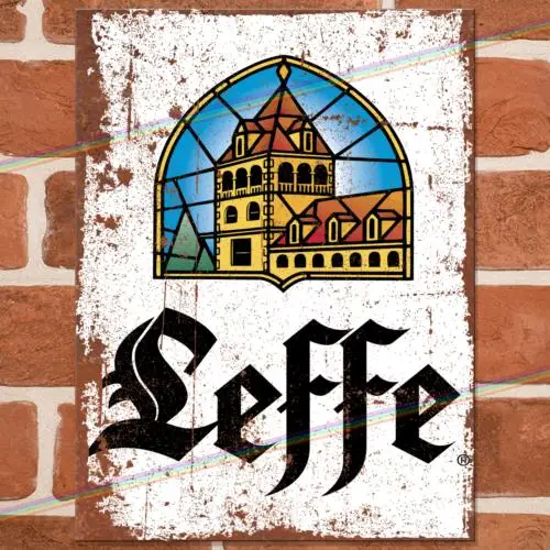LEFFE LOGO Metal Signs Mancave Shed Bar Pub Garage Beer Lager Retro Tin Sign UK