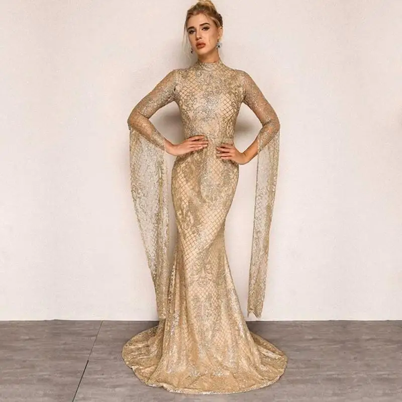 Inverno 2024 fino ajuste longo dr prata engomar novo sle dr vestido de noite feminino cintura média longo sve outro material 00%