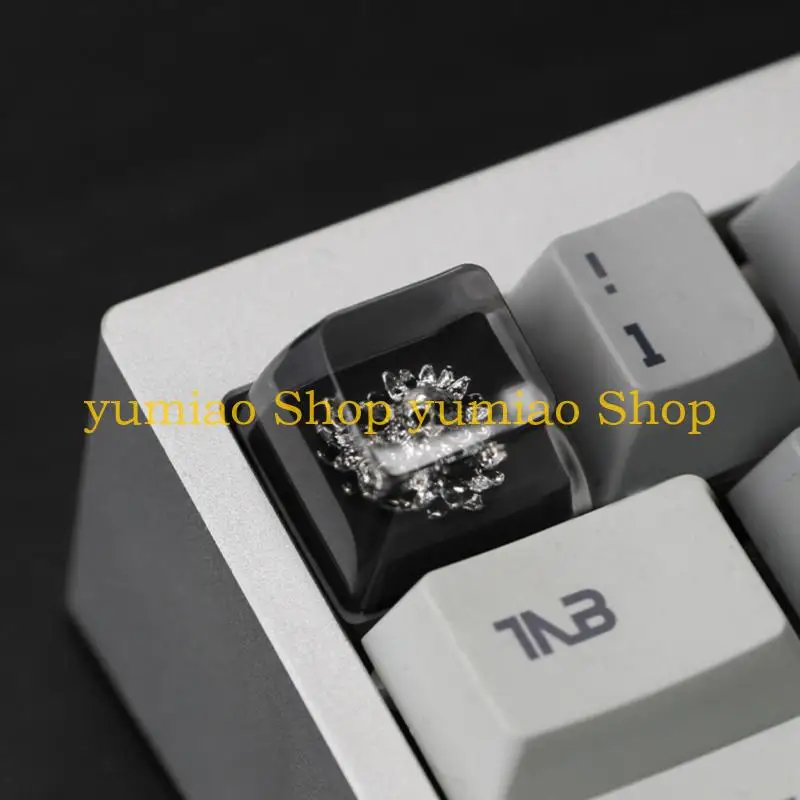 587B Artisans Resins Keycaps Translucents Dark Theme Handmade Keycaps For Customs Keyboards Builds