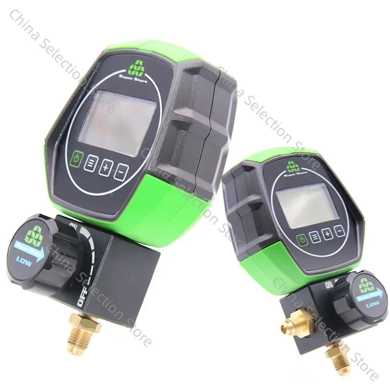 

Automotive Air Conditioner Fluoride Pressure Gauge Plus Liquid Fluoride Refrigeration Maintenance Electronic Refrigerant Gauge