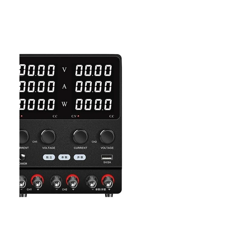 30V 20A Dual Channel DC Power Supply Adjustable One Key Series Parallel Switching Bench Source for Electronics Repair Testing