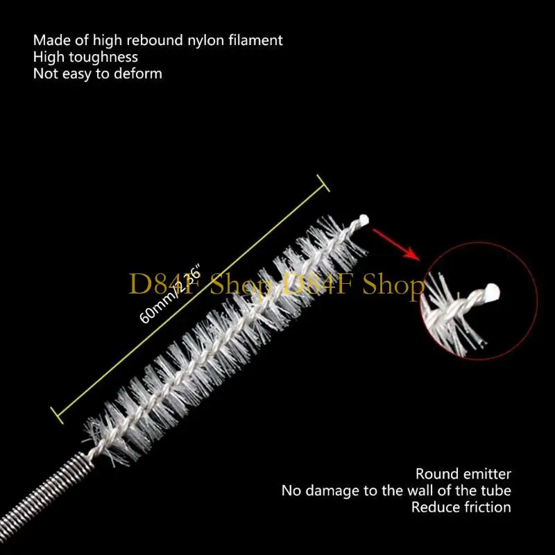 D84F Flexible Drain Brush Long Cleaner for Cleaning Plumbing Sink Fridge Pipe Air Tube Hose Dredging Brush Tool