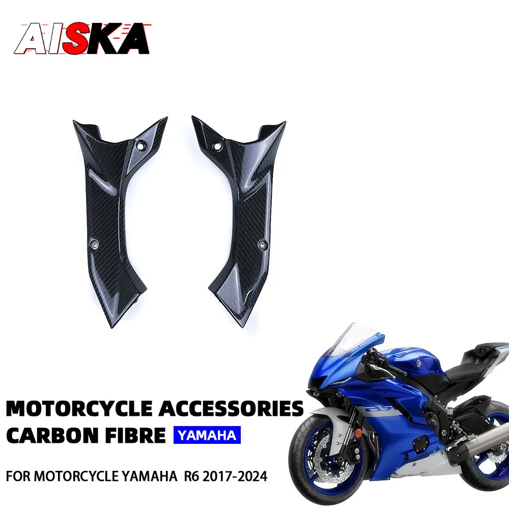 

For YAMAHA YZF R6 2017 - 2024 100% Full Carbon Fiber Dash Panel Board Side Covers Fairing Motorcycle Accessories and Parts