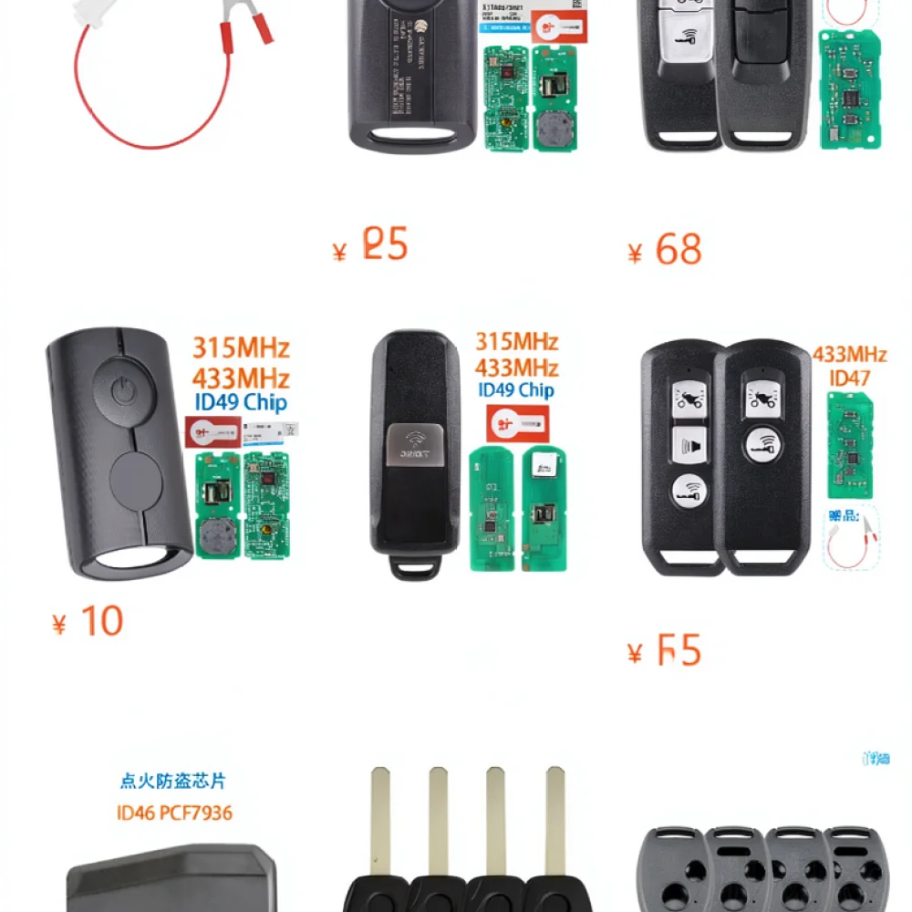 Motorcycle Remote Smart Key Housing For Honda PCX160 PCX Forza 2 Button Fob Case Replacement Durable Key Protection Cover