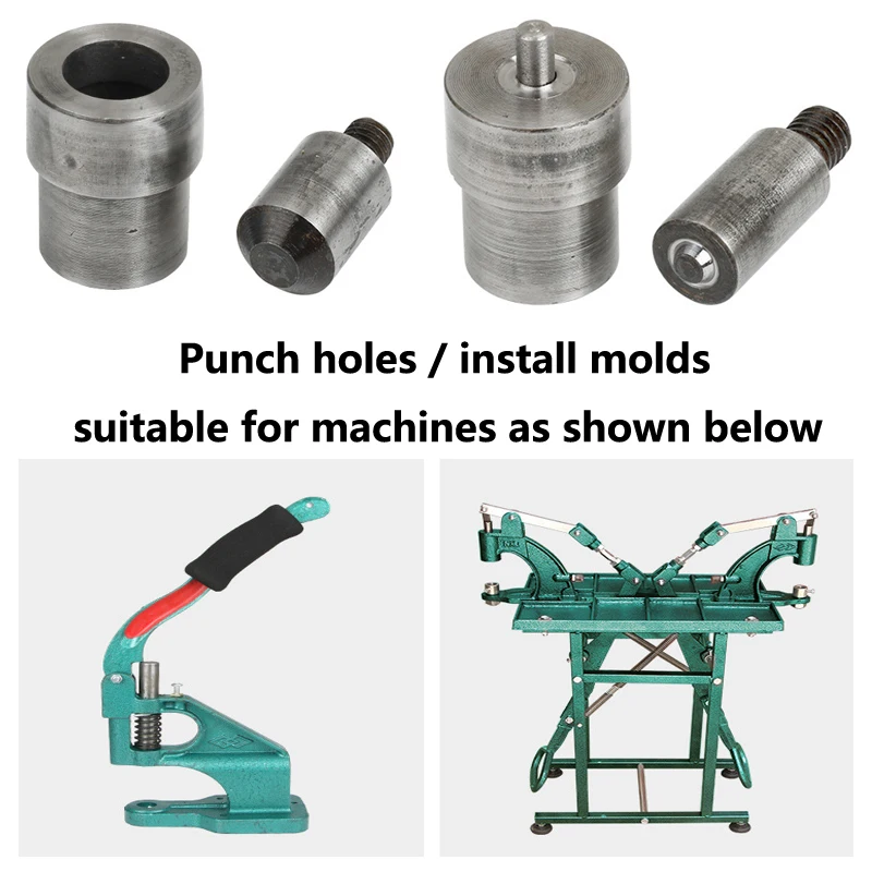 Metal Punch Hole And Eyelet Grommet Dies For Hand Punch Press Machine Mold For Clothing Leathercraft Sewing Accessorie