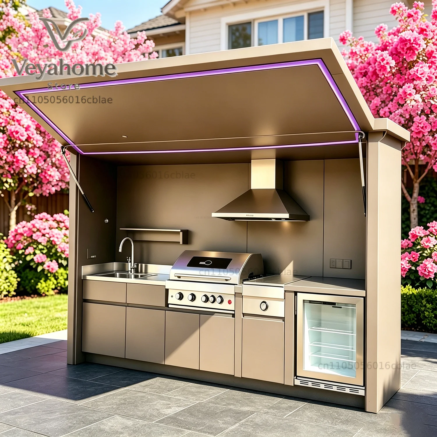 Heavy Equipment Unit - All-Weather Outdoor Kitchen Unit Complete with