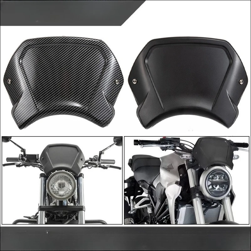 

Modified Retro-Style Front Windshield for Honda CB125R / CB300R (2018-2022 Model Years) - Motorcycle Accessory