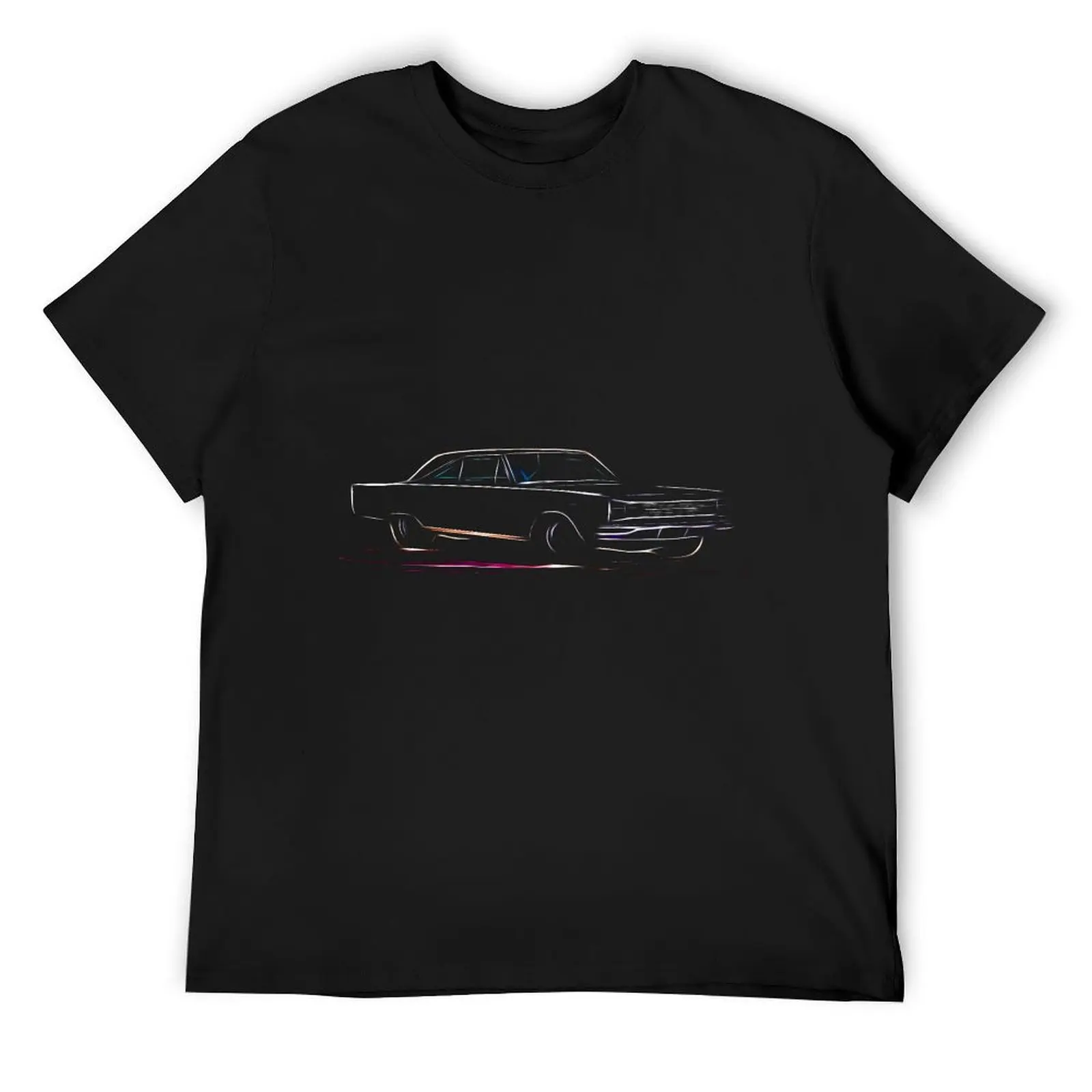 1966 Plymouth Satellite Neon Design T-Shirt summer top kawaii clothes shirts graphic men t shirts high quality