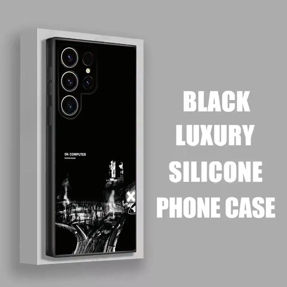 حافظة هاتف R-Radiohead In Rainbows OK لهاتف سامسونج S25، S24، S21، S22، S23، S30، Ultra، S20، Plus، Fe، Lite، 5G غطاء أسود