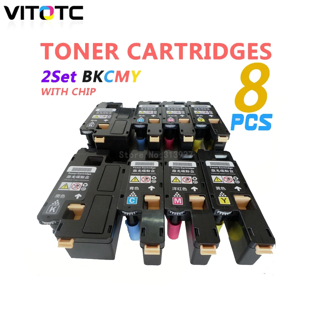 

8pcs Toner Cartridge Compatible For Xerox Phaser 6010 6000 Workcentre 6015 6015V Printer 106R01629 106R01630 106R01633 106R01634