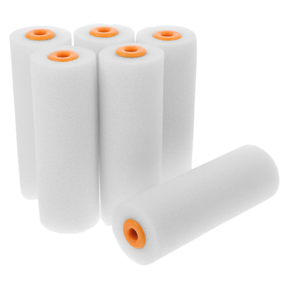 

6 Pcs Paint Roller Tool Rollers for Painting Walls Brush House Supplies Large Frame 1050X350X350CM Home Improvement White