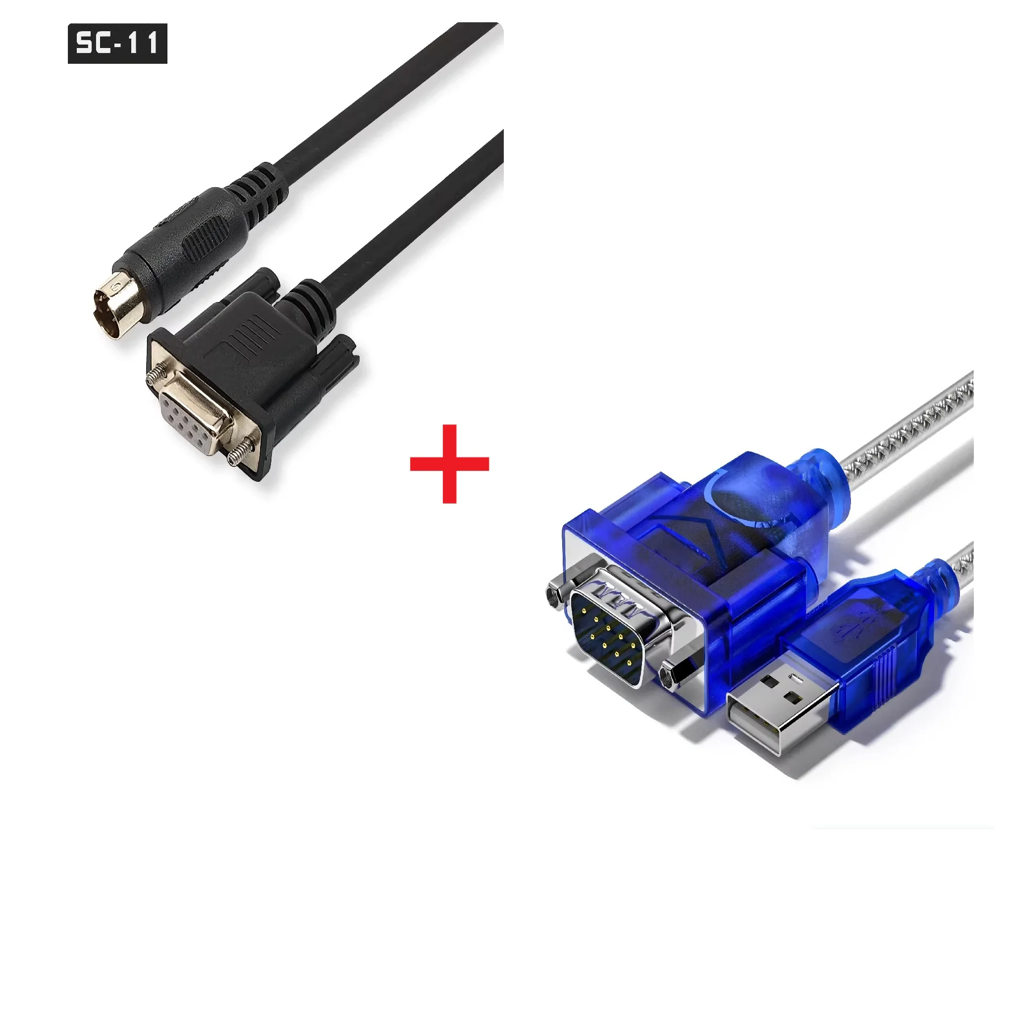 USB-SC09-FX USB-RS232+SC11 FX Series PLC Compatible With FX-USB-AW FX2N/FX1N/FX0N/FX0S/FX1S/FX3U Controller