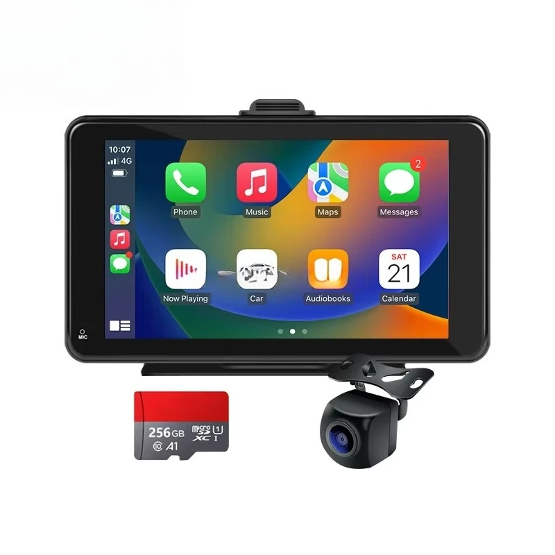 

7-Inch rearview mirror automatic wireless projection screen reversing camera