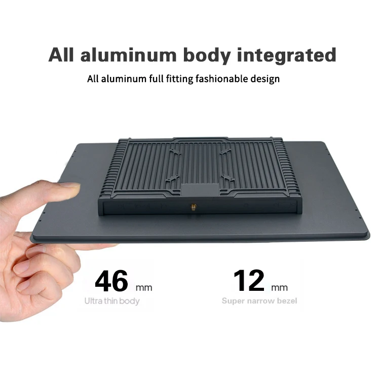 21.5 Inch Ip65 Window/Android/Linux 10 Point LCD Touchscreen Rugged All in One Fanless Embedded Industrial Panel Pc