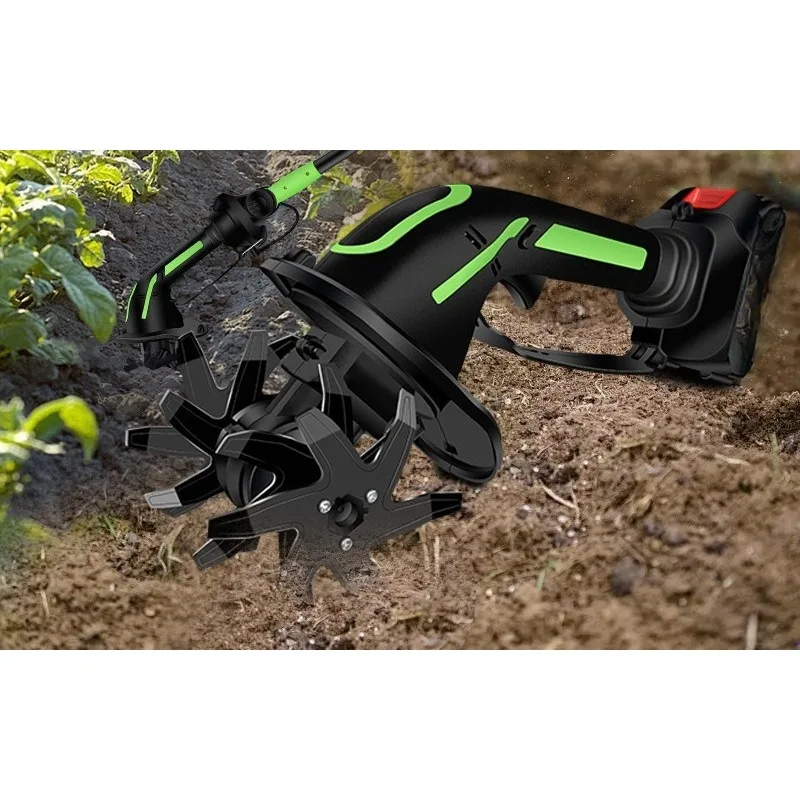 2025 New Small Lithium ion rotary tiller Charging micro tiller Farm Garden Handheld Electric Loosening Machine