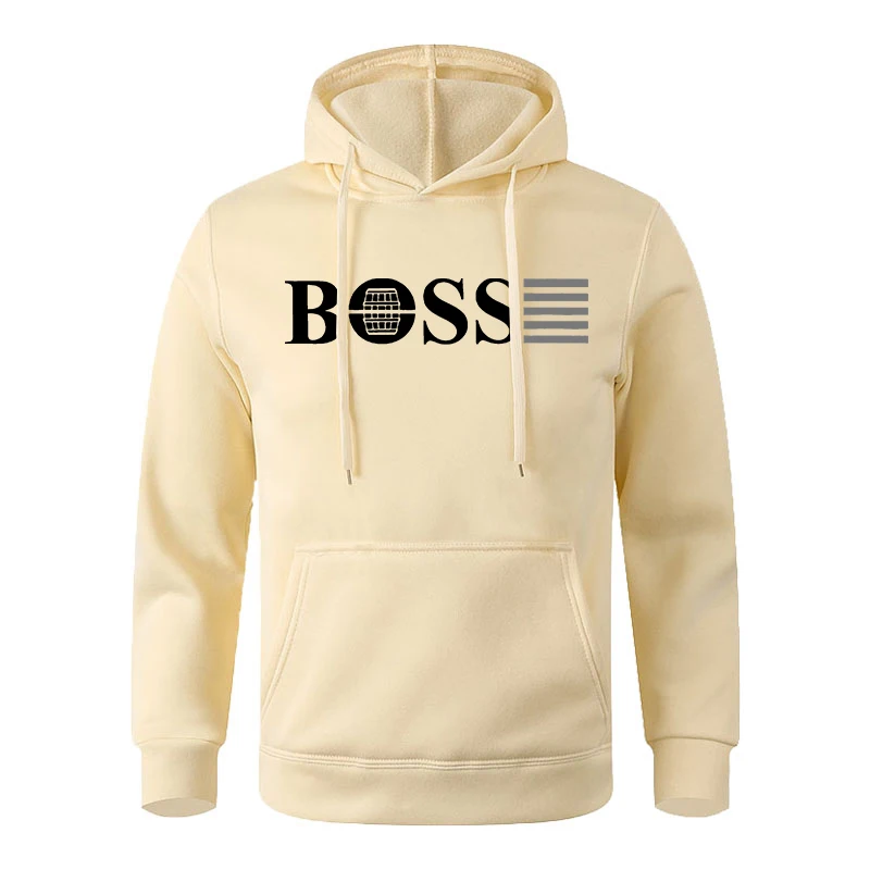 Sudaderas de hombre a la moda y sudaderas deportivas casuales de manga larga con bolsillo canguro para otoño e invierno