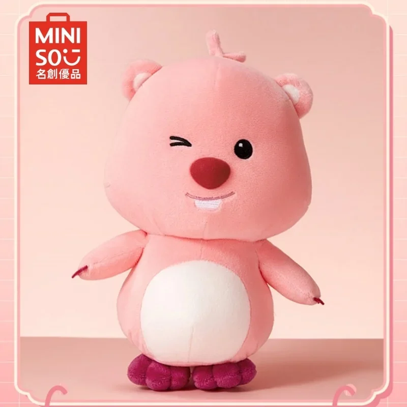 Miniso Zanmeng Loopy Series Happy Wink Emoji Standing Kawaii 26cm Figure Anime Peripheral Figure Toy Kids Trendy Special Gift